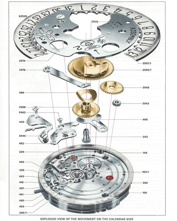 BREITLING HEUER HAMILTON VALJOUX CAL 11 12 7740 CHRONOGRAPH WATCH PARTS - 8270 SPRING - Image 7