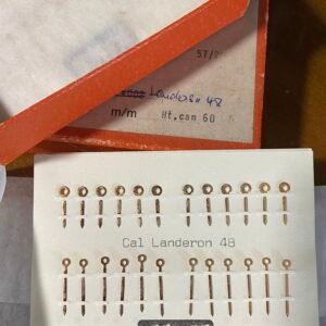 NOS LANDERON 48 CHRONOGRAPH HANDS LOT x12 sets of hour and minute hands