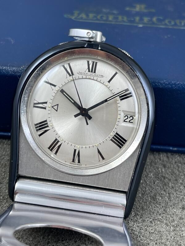 VINTAGE JAEGER LECOULTRE MEMOVOX ALARM POCKET WATCH TRAVEL BOX MINT CONDITION - Image 10