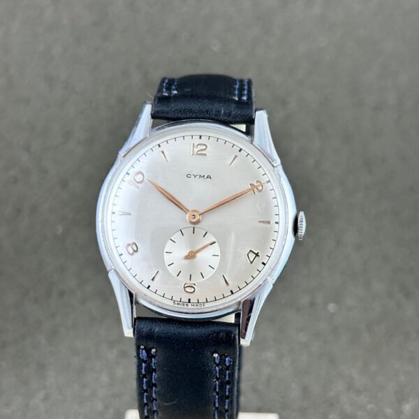 VINTAGE CYMA NOS SWISS WATCH MANUAL WIND MOVEMENT MINT CONDITION - Image 2