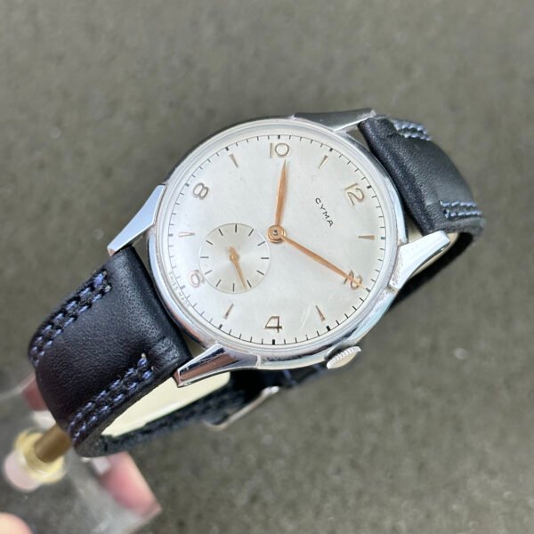 VINTAGE CYMA NOS SWISS WATCH MANUAL WIND MOVEMENT MINT CONDITION - Image 3