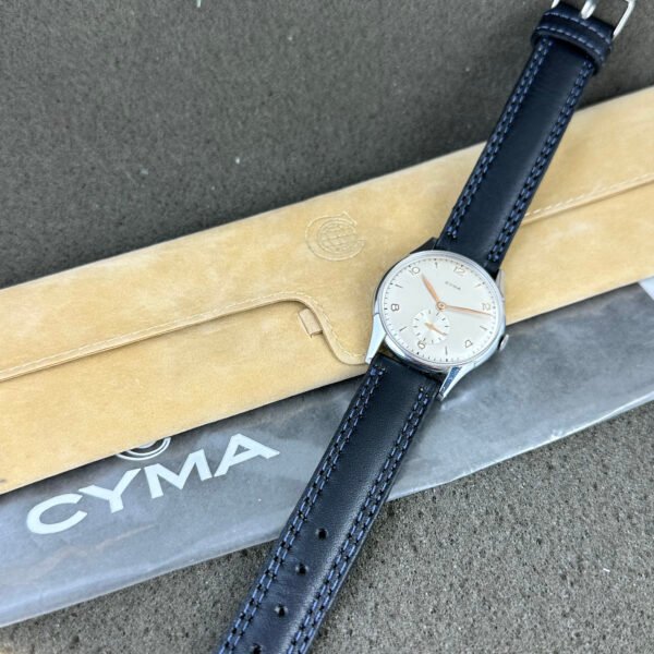 VINTAGE CYMA NOS SWISS WATCH MANUAL WIND MOVEMENT MINT CONDITION - Image 8