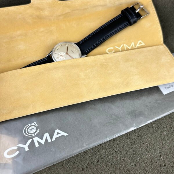 VINTAGE CYMA NOS SWISS WATCH MANUAL WIND MOVEMENT MINT CONDITION - Image 9