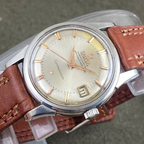 Rare VINTAGE OMEGA CONSTELLATION SWISS WATCH AUTOMATIC MOVEMENT GOLD MEDAILLON - Image 3