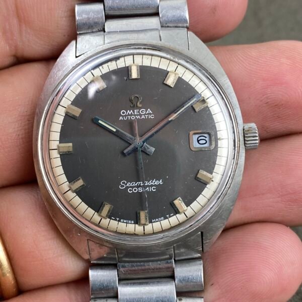 OLD OMEGA SEAMASTER COSMIC AUTOMATIC WATCH ORIGINAL TWO TONE DIAL - Image 3