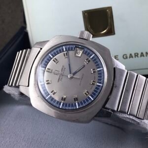 RARE UNIVERSAL GENEVE POLEROUTER AUTOMATIC WATCH BOX AND PAPERS