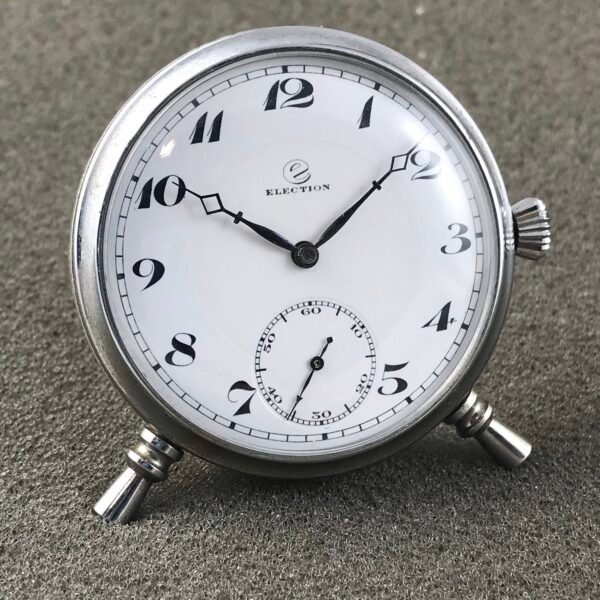 RARE ART DECO ELECTION SWISS DESK CLOCK POCKET WATCH MOVEMENT