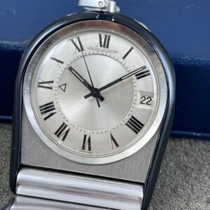 VINTAGE JAEGER LECOULTRE MEMOVOX ALARM POCKET WATCH TRAVEL BOX MINT CONDITION