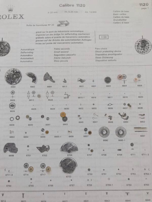 ROLEX 1120 WATCH PARTS - ESCAPE WHEEL - I HAVE MORE PART OF THIS CAL PLEASE ASK