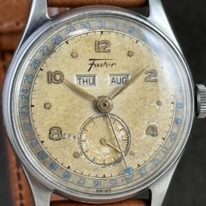 VINTAGE LEMANIA SWISS WATCH TRIPLE CALENDAR WATCH CAL 3300 HIGH GRADE  MOVEMENT