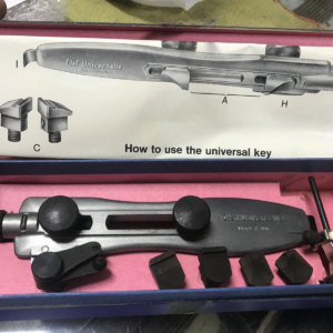 NOS VINTAGE CLEFF UNIVERSELLE WATCH CASE OPENER - SCREWED CASES ROLEX CASES